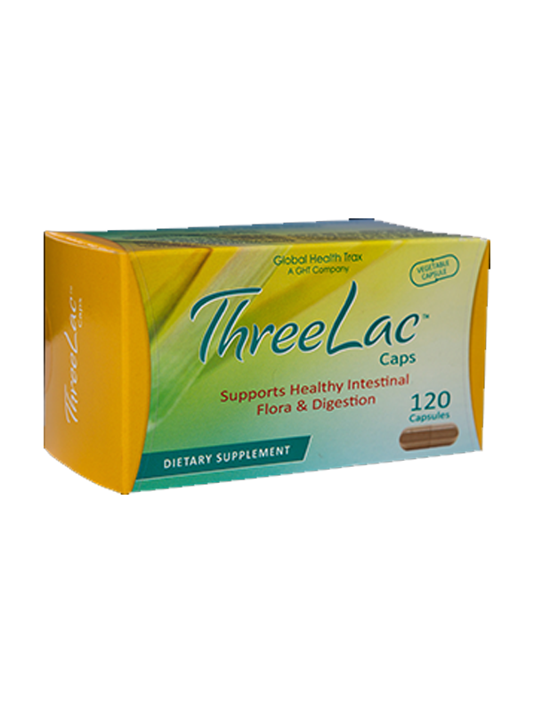 Global Health Trax ThreeLac Probiotic, 120 Capsules