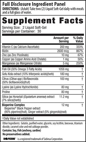 Irwin Naturals Skin And Hair Plus Nails 60 Softgels