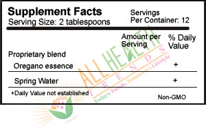 Oreganol P73, Juice of Wild Oregano, 12 oz., Supplement Facts