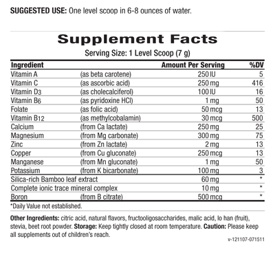 Ionic-Fizz Calcium Plus, Supplement Facts