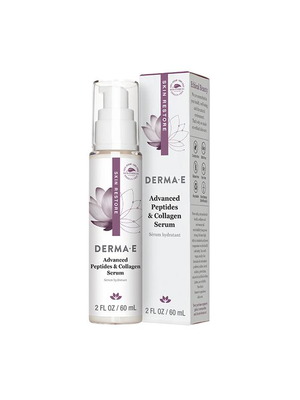 Derma E Advanced Peptide and Flora-Collagen Serum, 2oz.  Exp:  10/2024
