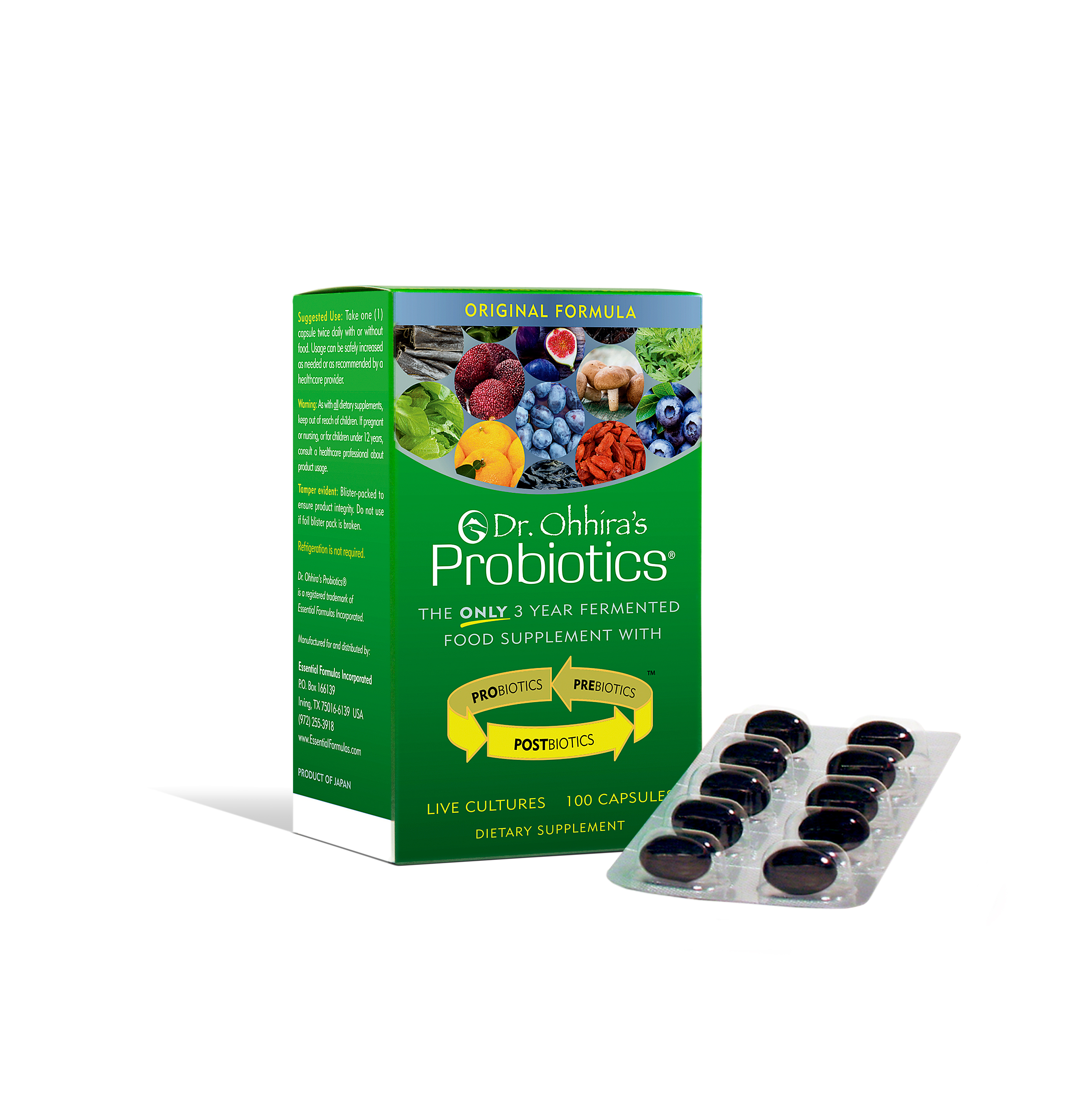 Dr. Ohhiras Probiotics Original Formula, 100 Caps