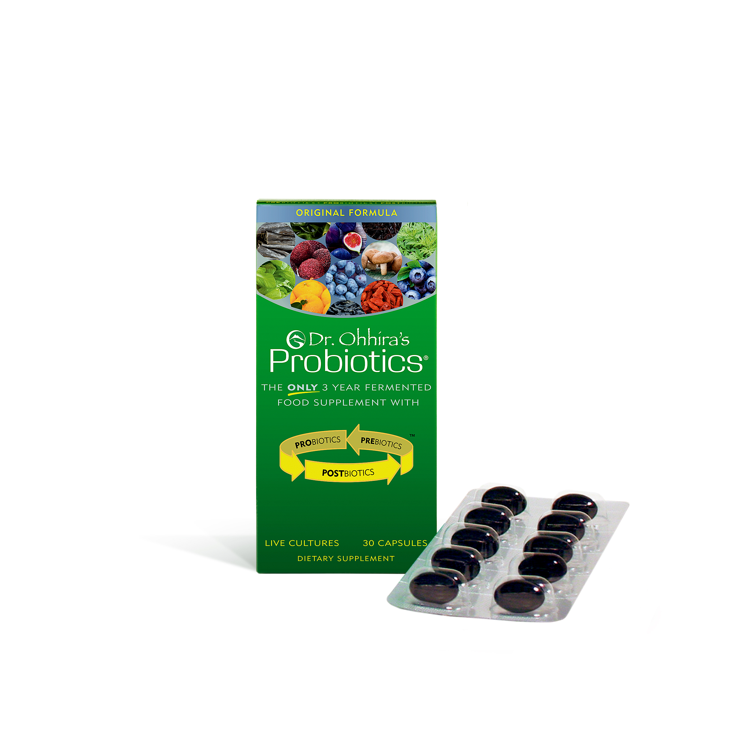 Dr. Ohhiras Probiotics Original Formula, 30 Caps
