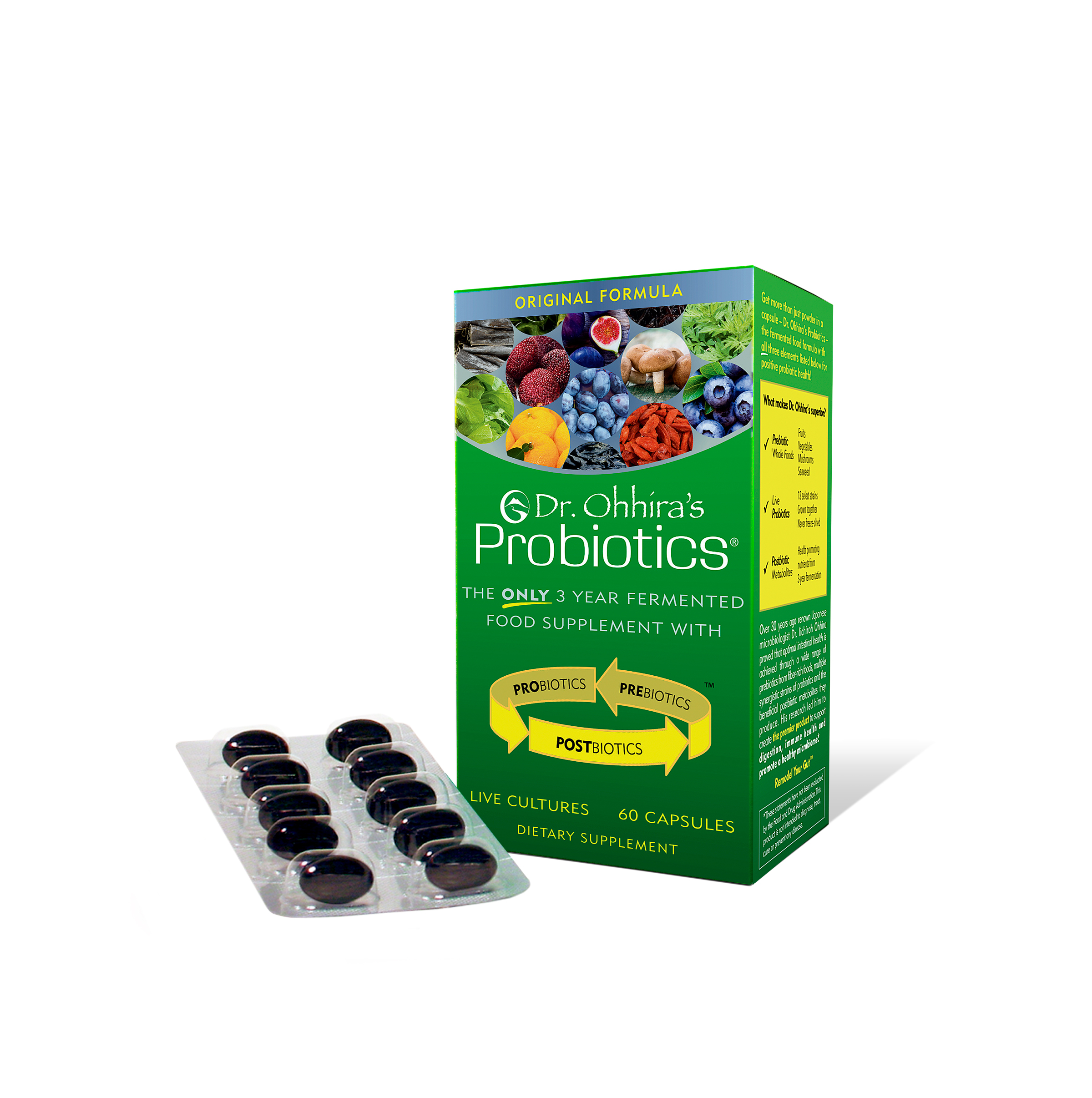 Dr. Ohhiras Probiotics Original Formula, 60 Caps