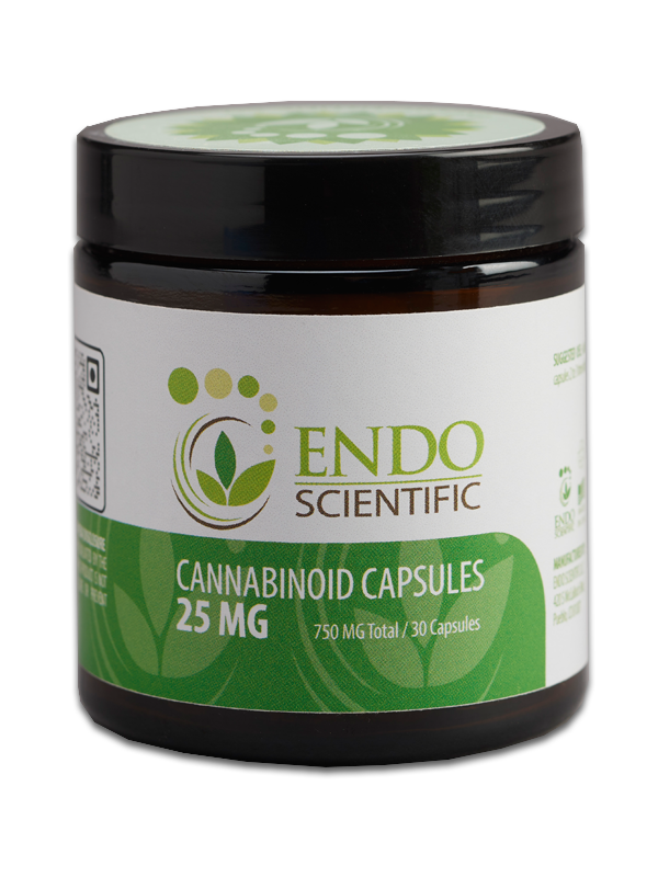Endo Scientific Cannabinoid Capsules 25 mg, 30 Capsules