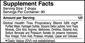 Oxygen Elements Max, 1 fl. oz., Supplement Facts