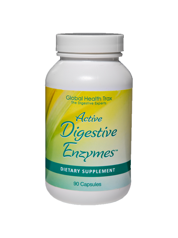 Global Health Trax Active Digestive Enzymes, 90 VCaps Exp: 02/2023