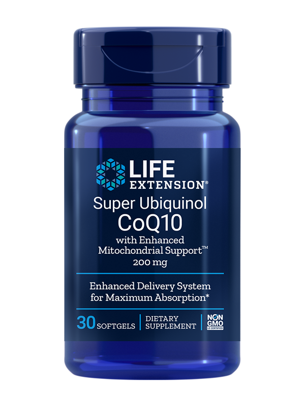 Life Extension Super Ubiquinol CoQ10 with Enhanced Mitochondrial Support, 200 mg, 30 Softgels