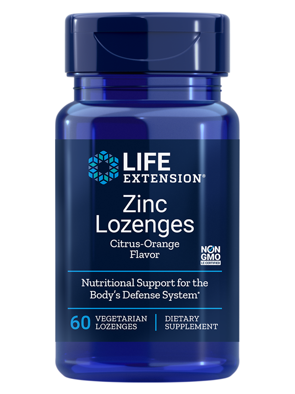 Life Extension Zinc Lozenges, 60 Vegetarian Lozenges 