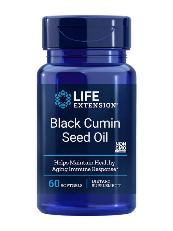 Life Extension Black Cumin Seed Oil, 60 Softgels  Exp:  03/2024