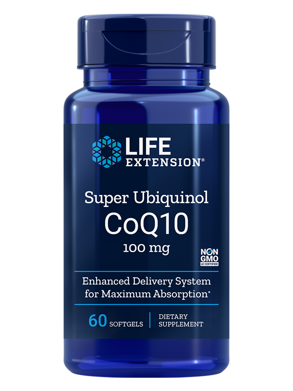 Life Extension Super Ubiquinol CoQ10, 60 Softgels