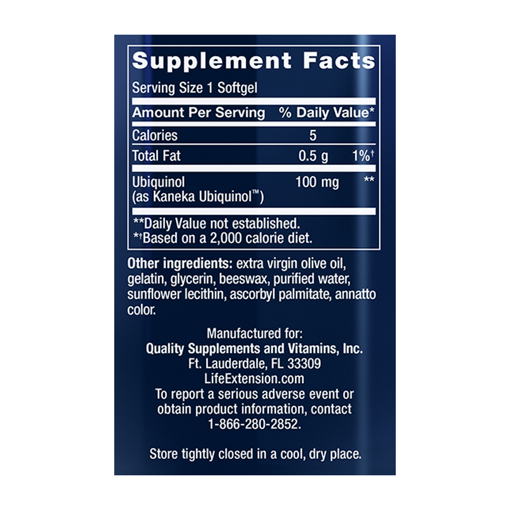 Life Extension Super Ubiquinol CoQ10, 60 Softgels  Exp  08/2023