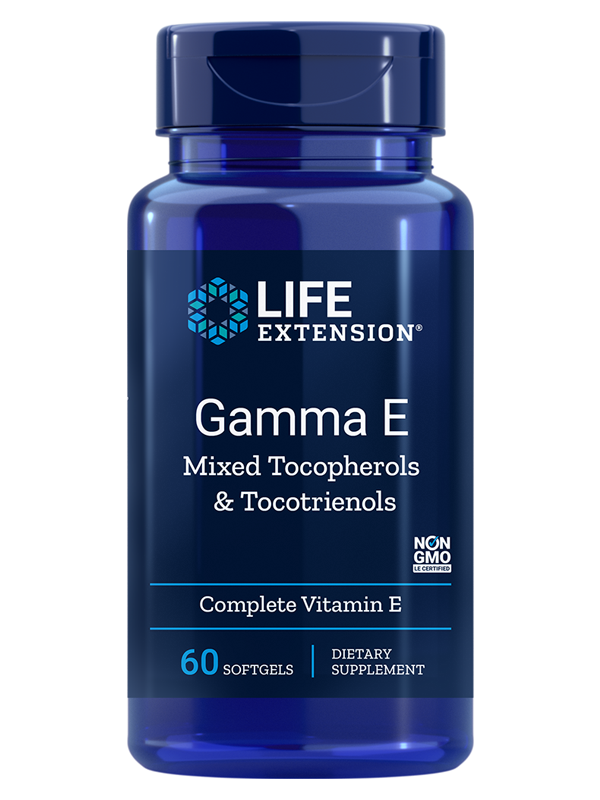 Life Extension Gamma E Tocopherol/Tocotrienol, 60 Softgels