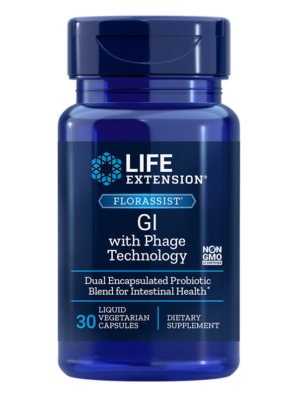 Life Extension FLORASSIST® GI with Phage Technology, 30 VCaps