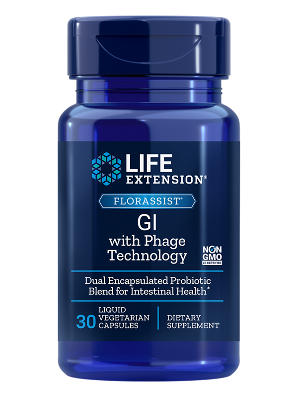 Life Extension FLORASSIST GI with Phage Technology, 30 VCaps