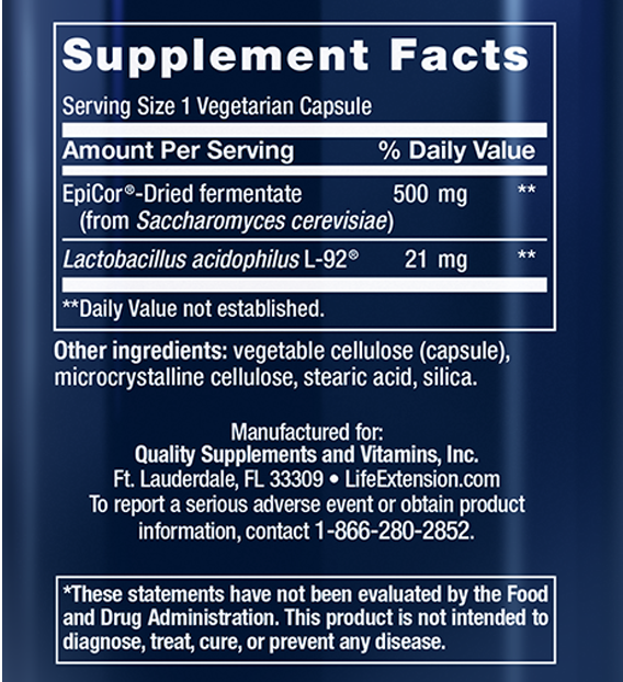 Florassist Nasal  Supplement Facts