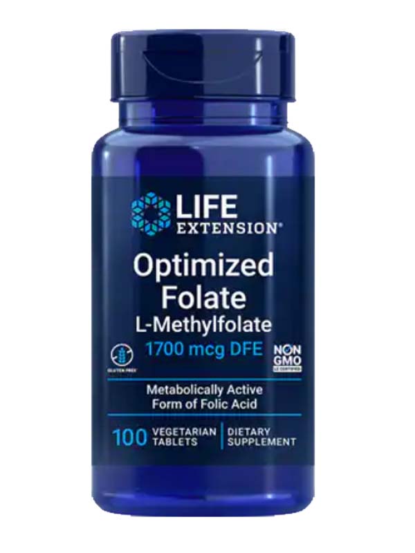 Life Extension Optimized Folate, 100 VTabs