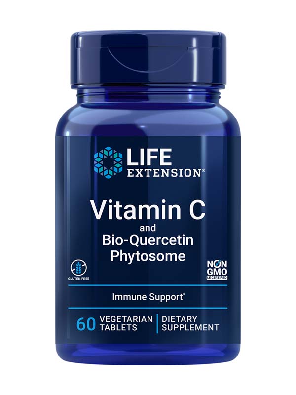 Life Extension Vitamin C and Bio-Quercetin Phytosome, 60 Vtabs