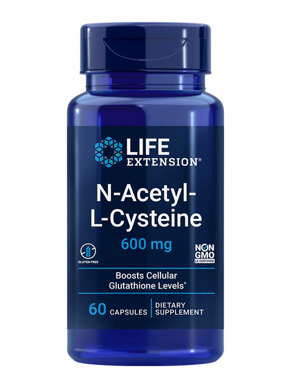 N-Acetyl-L-Cysteine, 600 mg, 60 Capsules  Exp:  09/2023