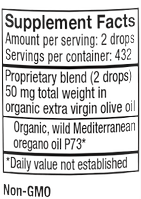 Oreganol P73, Super Strength Oil of Oregano .45 Supplement Facts