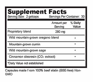Oregaresp P73, 60 Softgels Supplement Facts