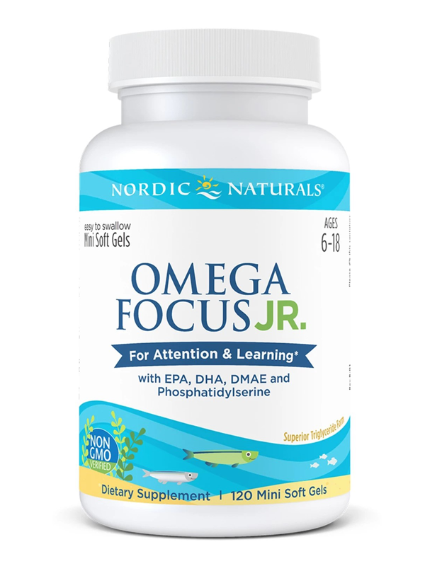 Nordic Naturals Omega Focus Junior, 120 Softgels Exp: 10/2023