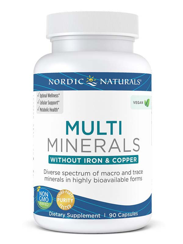 Nordic Naturals Multi Minerals w/o Iron & Copper, 90 Caps