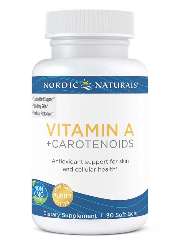 Nordic Naturals Vitamin A + Carotenoids, 30 Soft Gels