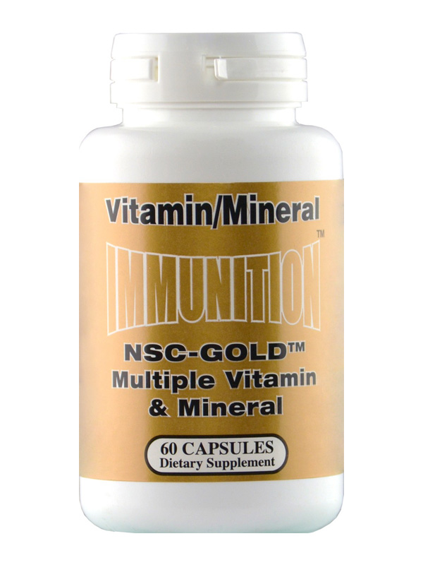 NSC-Gold Multiple Vitamin/Mineral, 60 Capsules,  Exp:  02/2023
