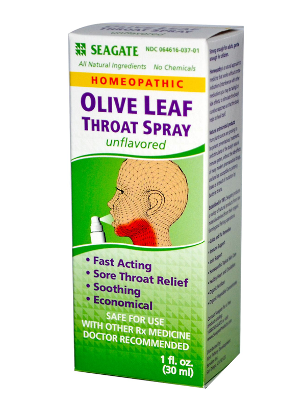 Seagate Olive Leaf Throat Spray, 1 fl. oz.
